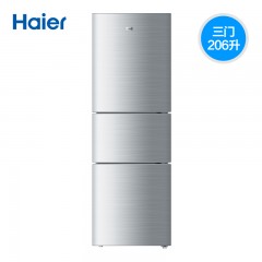 Haier/海尔 BCD-206STPA 206升三门冷藏小型家用节能小冰箱软冷冻